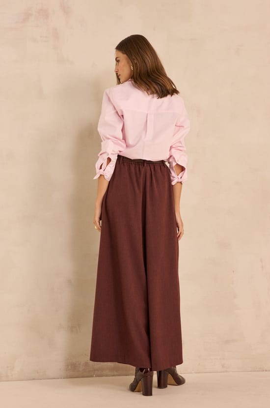 TATIANA extra large cotton trousers;${refinementColor}