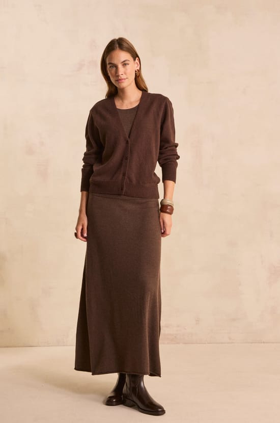 Straight dress in blended wool PEYTON;${refinementColor}