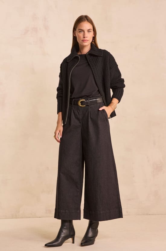 Jean wide leg cropped SYDNEY ;${refinementColor}