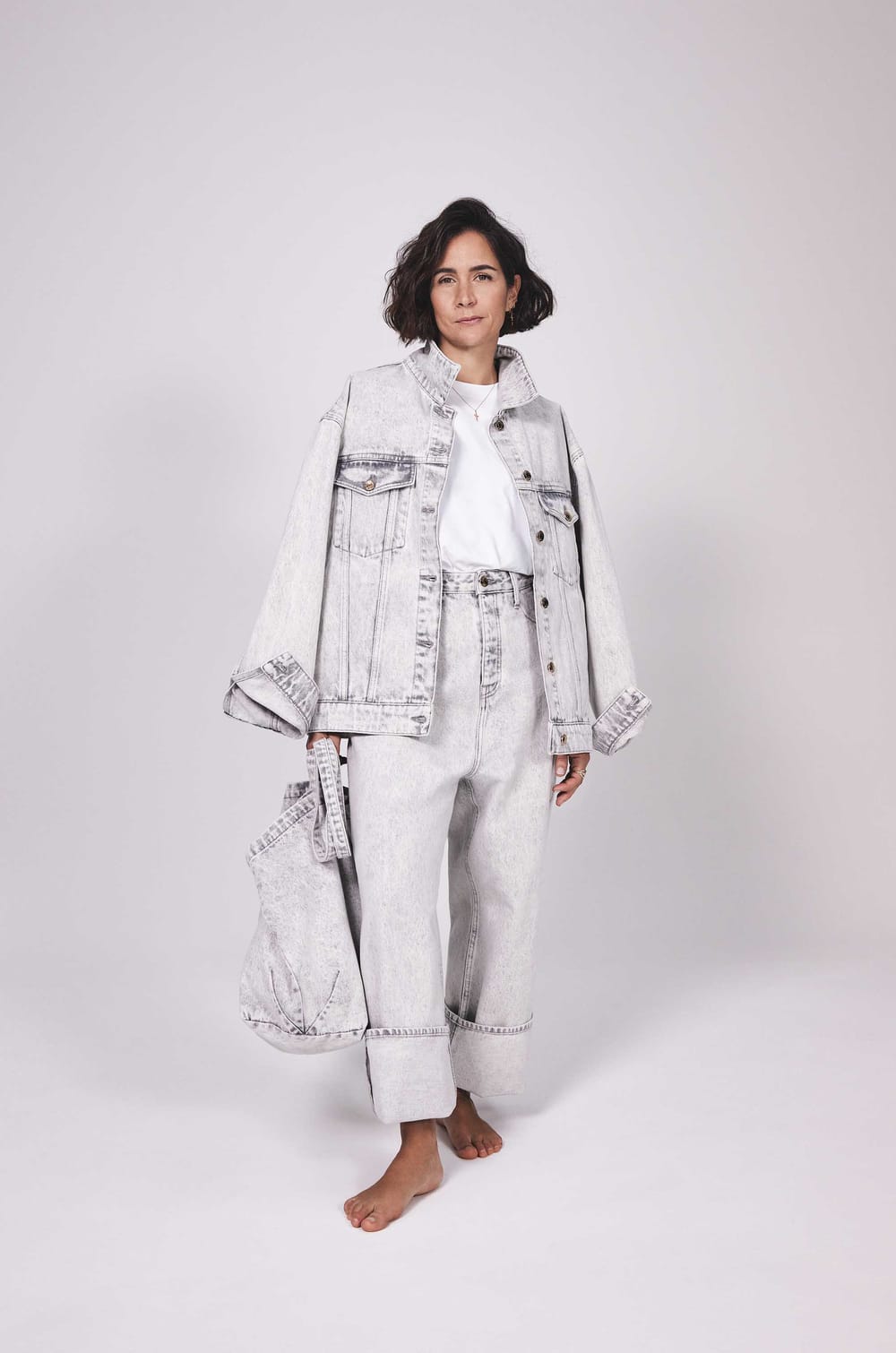 Veste en jean CHARLIE Audrey Lombard X Maison 123;${refinementColor}