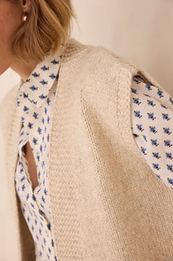 Gilet sans manches en coton PRISKA;${refinementColor}