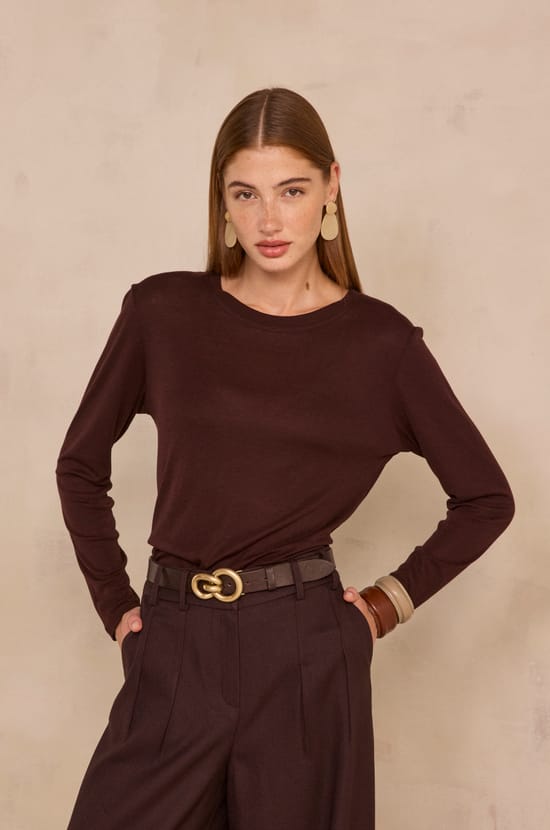 T-shirt &agrave; manches longues TOPAZE;${refinementColor}