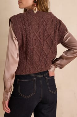 Pull sans manches BALKIS en laine;${refinementColor}