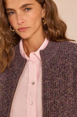 Gilet manches longues maille dense AGATHE;${refinementColor}