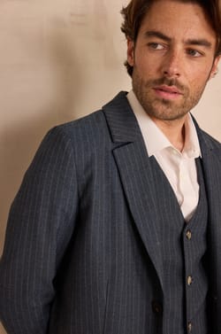 Unisex striped tailored jacket IMPULSIF;${refinementColor}