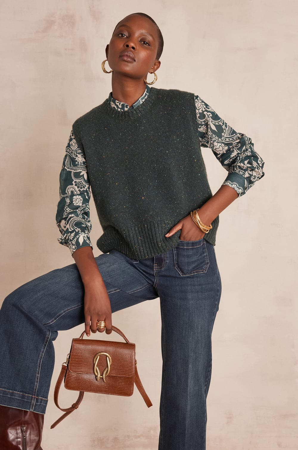 Chemisier COLETTE 100% coton imprimé floral;${refinementColor}