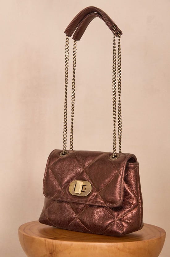 GABY M BIS quilted leather bag;${refinementColor}