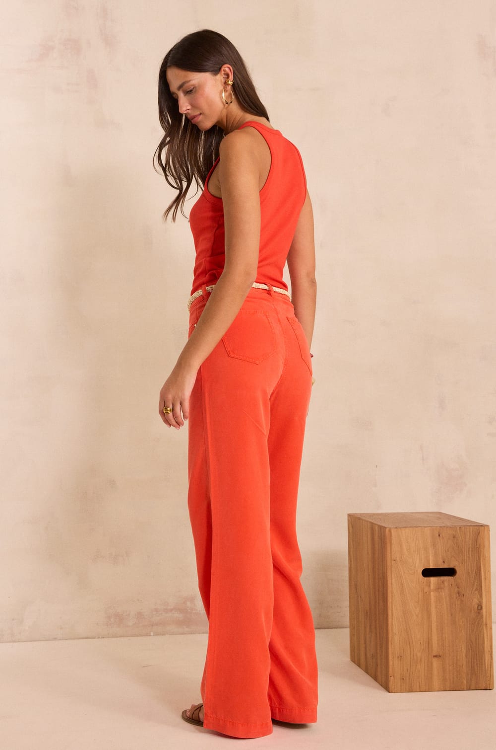 SANDY wide pants;${refinementColor}