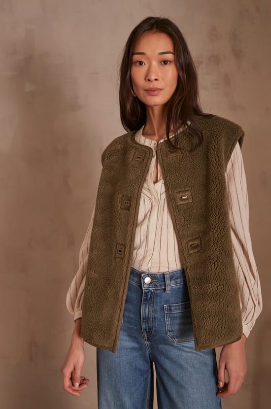 SABRINA sleeveless jacket PhotoZ | 1-2-3