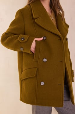 DJANIS wool pea coat;${refinementColor}