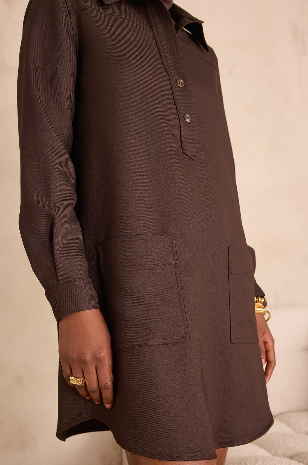 RISE shirt dress;${refinementColor}