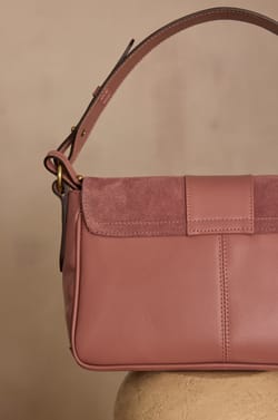 Sac en cuir velours GASTON;${refinementColor}