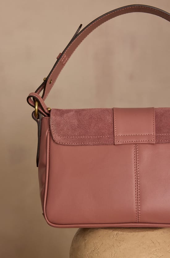 Sac en cuir velours GASTON;${refinementColor}