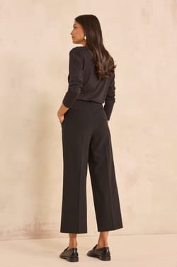 Pantalon large noir LOLA;${refinementColor}
