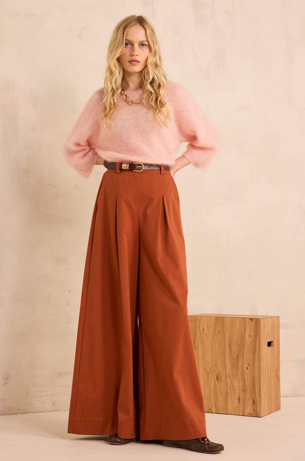 Long sleeve ARMELLE top;${refinementColor}