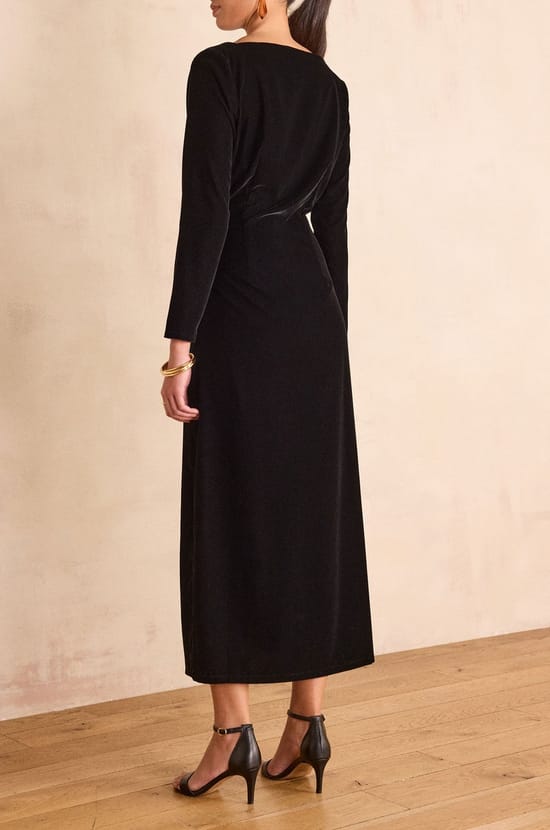 Robe longue en velours RAFAELA;${refinementColor}