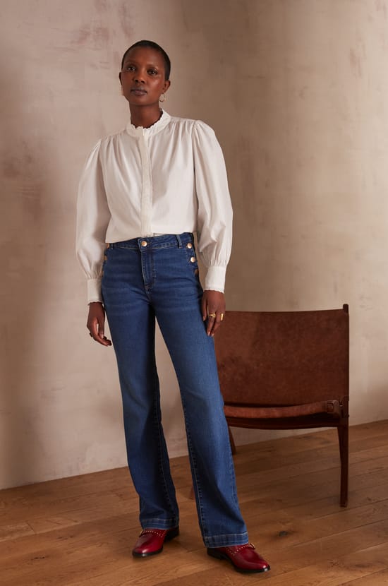 NINON flared jeans;${refinementColor}