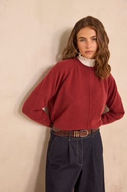 Pull manches longues en cachemire 2 fils ARY;${refinementColor}