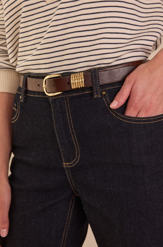 Cropped jeans with turn-ups DELIA;${refinementColor}