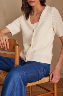 Gilet SALOME en coton;${refinementColor}