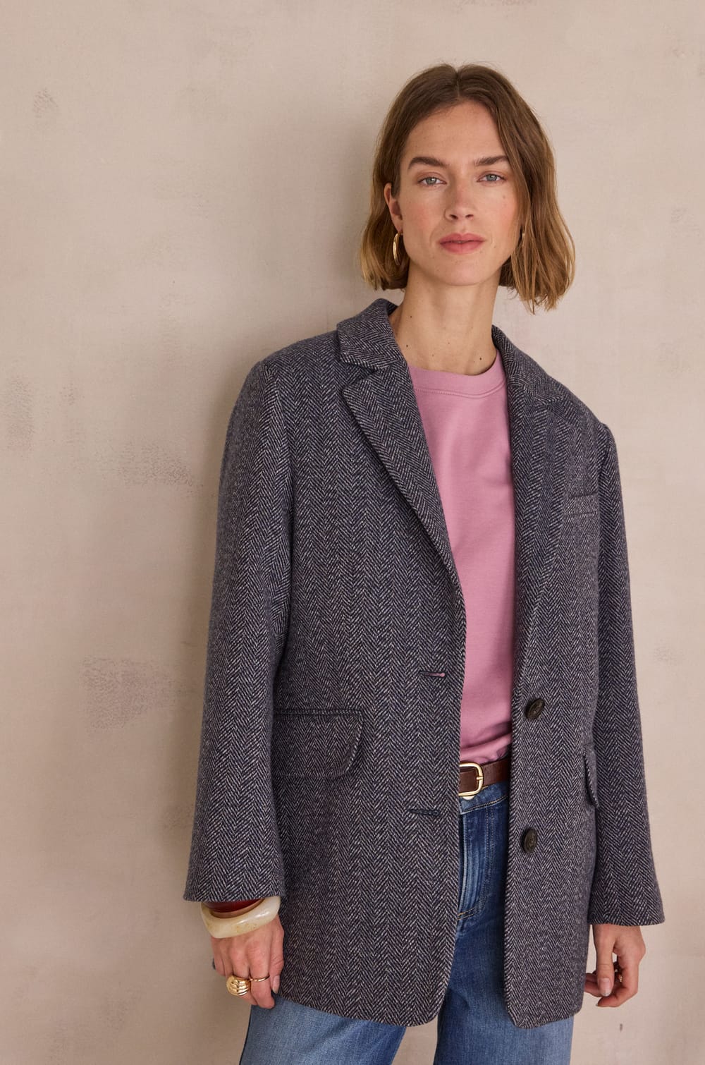 Short-sleeved T-shirt in 100% cotton LENI;${refinementColor}