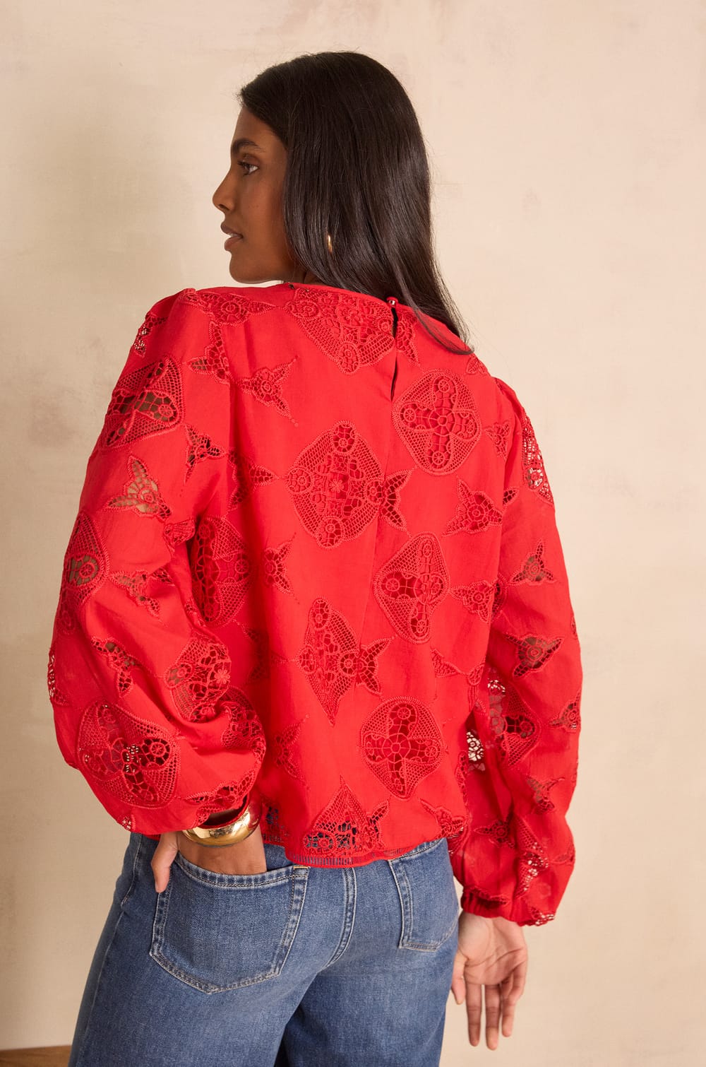 Blouse PALMA en coton;${refinementColor}