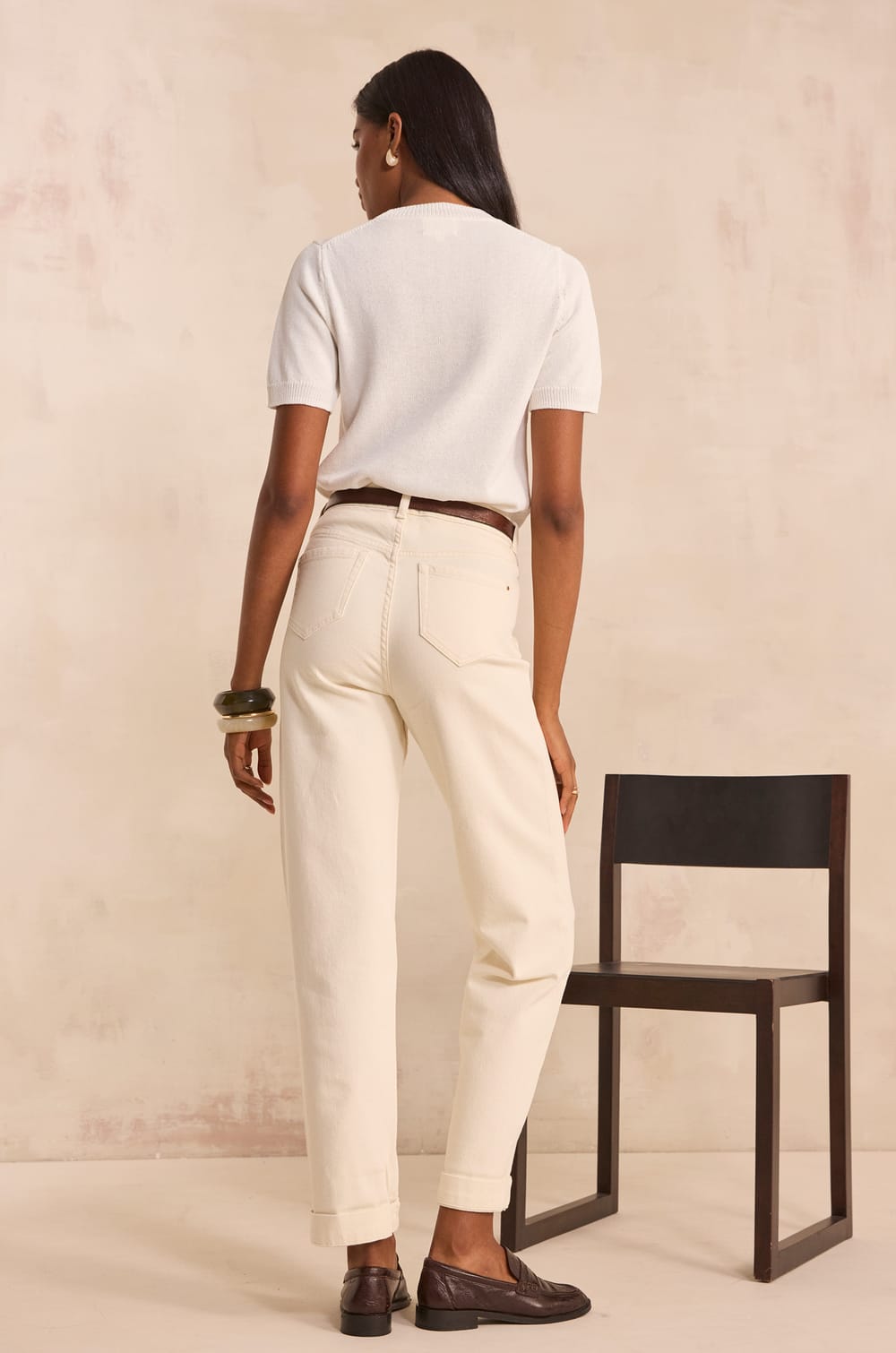 Loose cotton mix Jean AGATHE;${refinementColor}