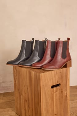 VALENTINA leather boots;${refinementColor}