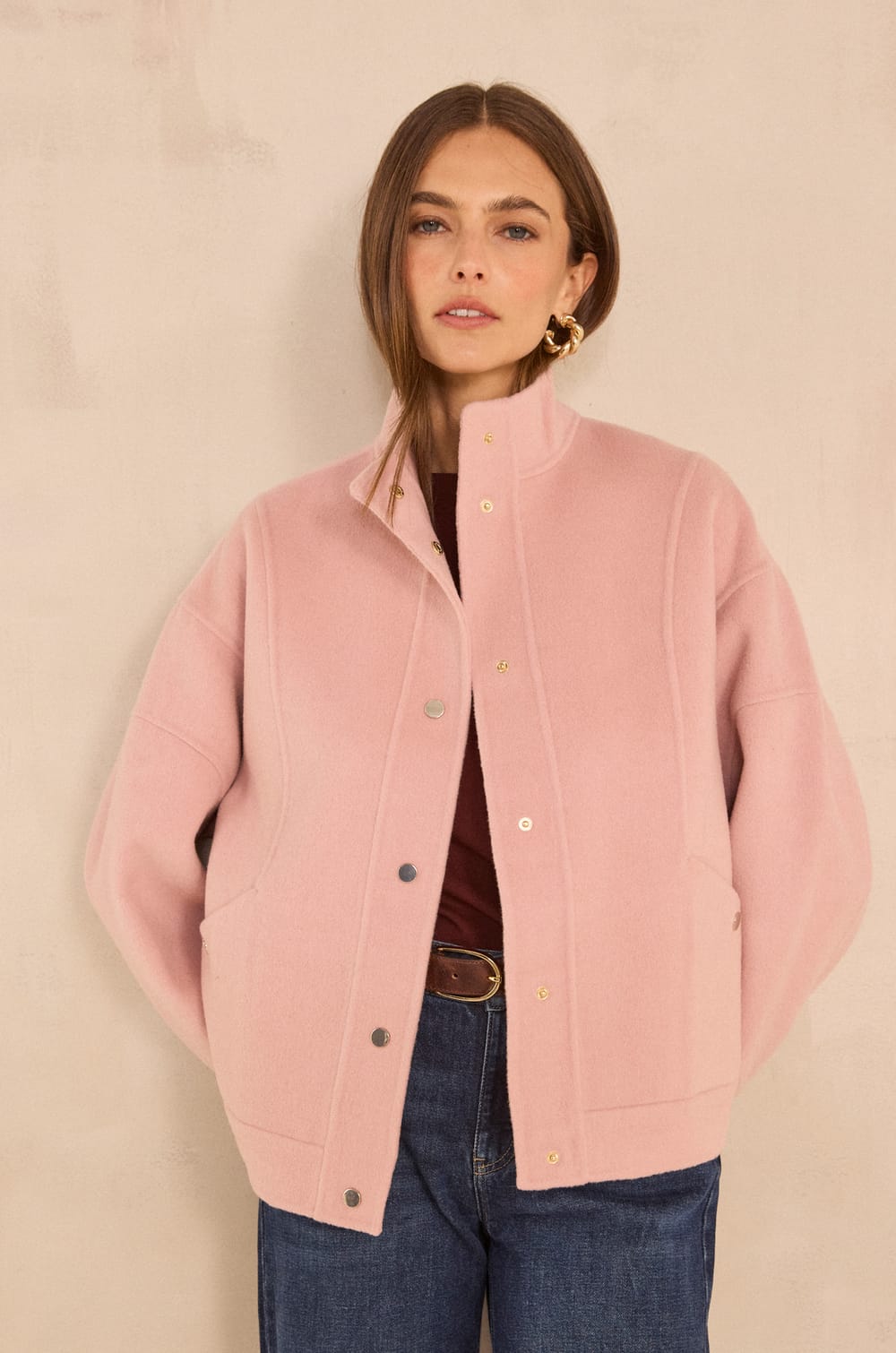 CHRIS mixed wool jacket;${refinementColor}