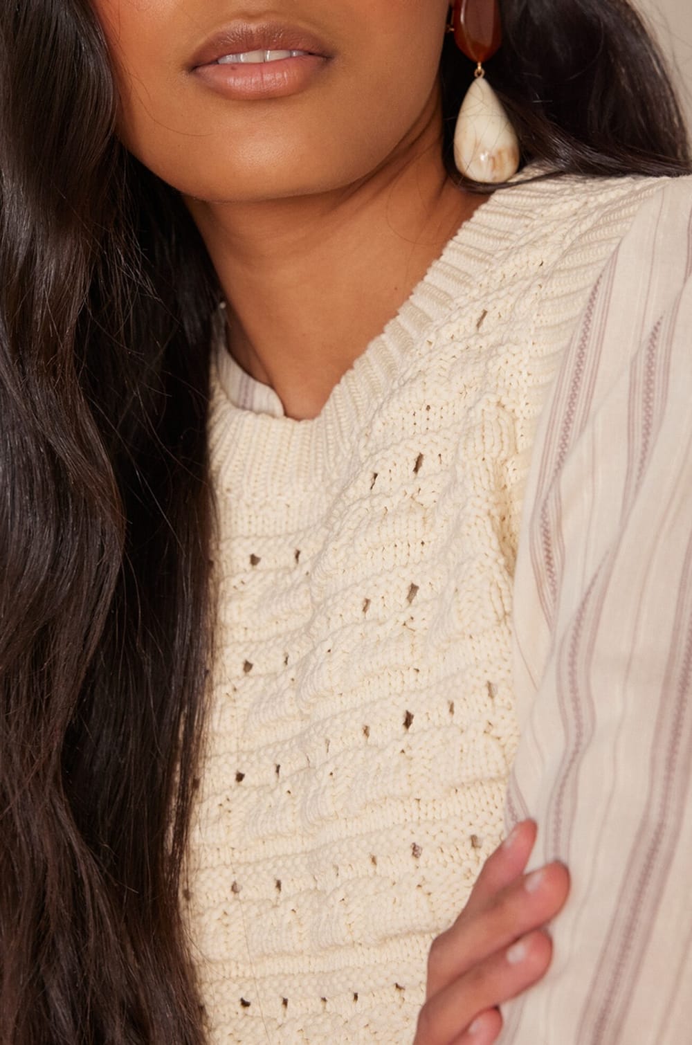 BIANCA cotton jumper;${refinementColor}