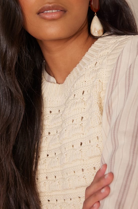BIANCA cotton jumper;${refinementColor}