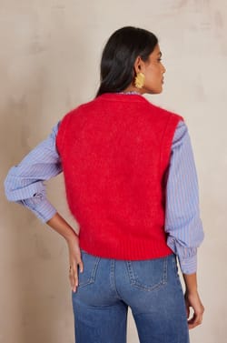 Gilet LOULOU en mohair;${refinementColor}
