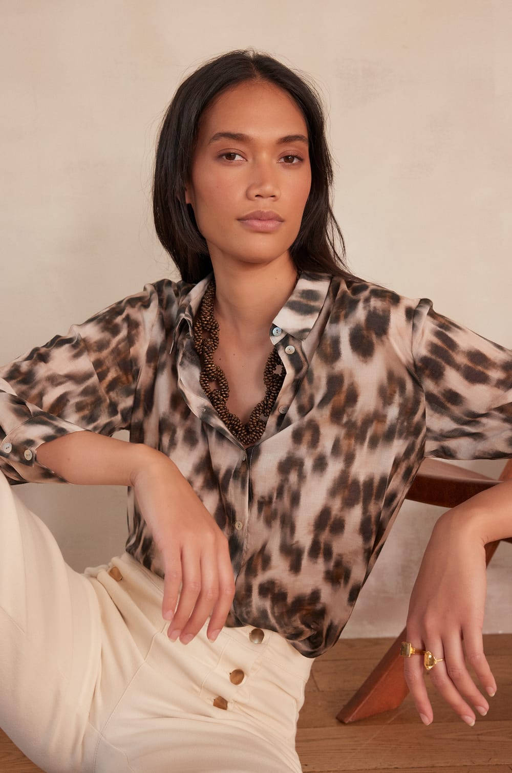 Chemise COLETTE en coton;${refinementColor}