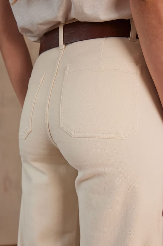 Pantalon SELYNA en denim;${refinementColor}