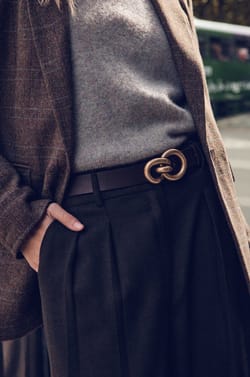 JACOB leather belt;${refinementColor}