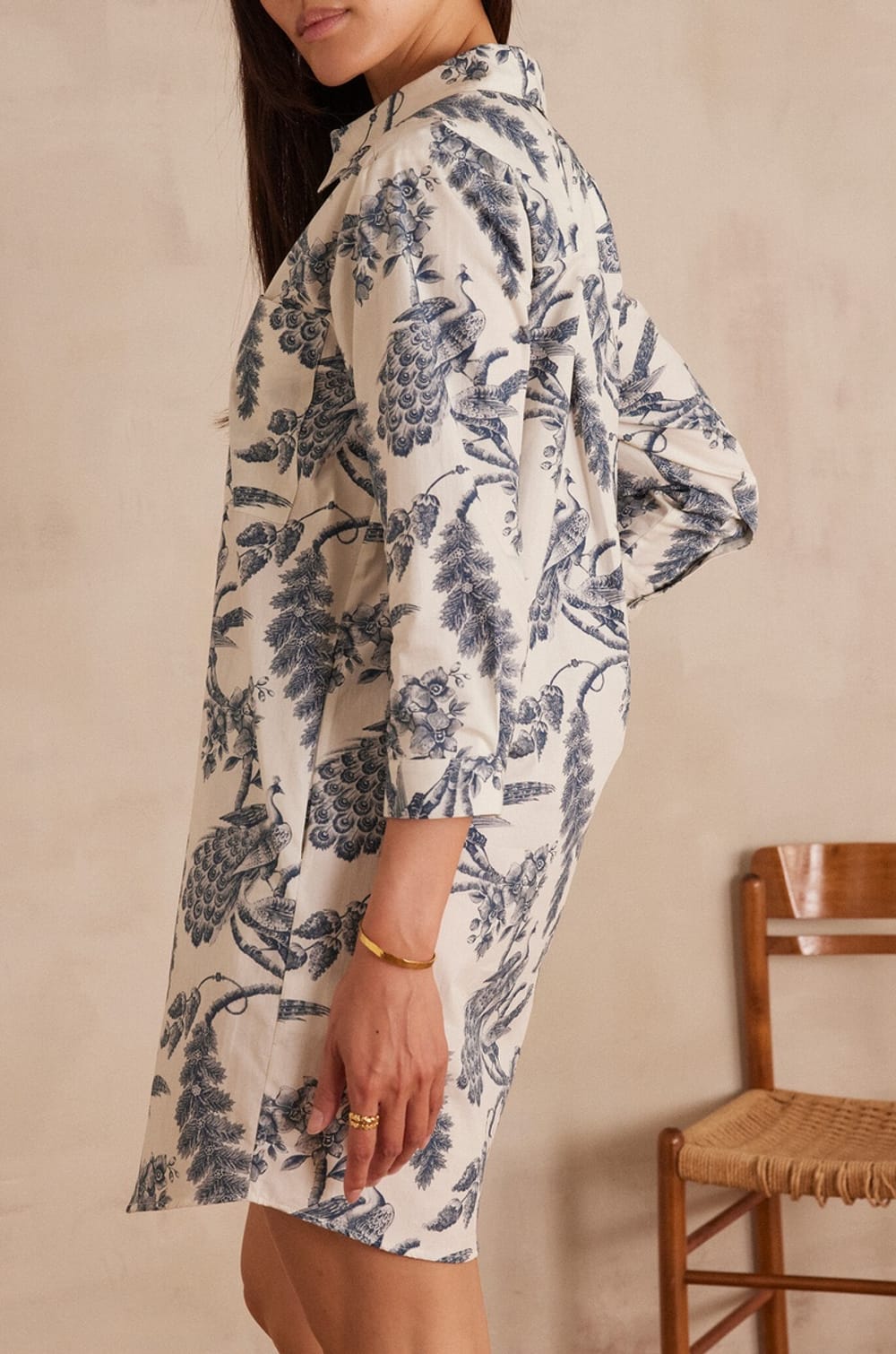 Robe chemise LISEA en coton;${refinementColor}