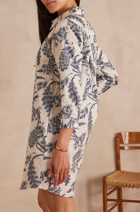 Robe chemise LISEA en coton;${refinementColor}