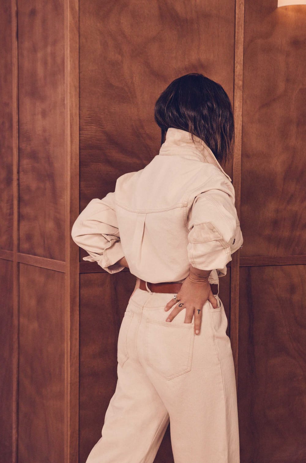 Combinaison ultra oversize en jean Audrey Lombard x Maison 123 BILLIE;${refinementColor}