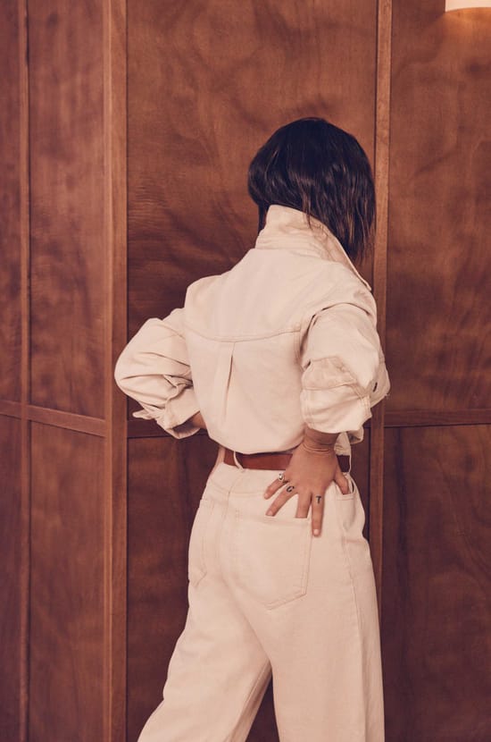 Combinaison ultra oversize en jean Audrey Lombard x Maison 123 BILLIE;${refinementColor}