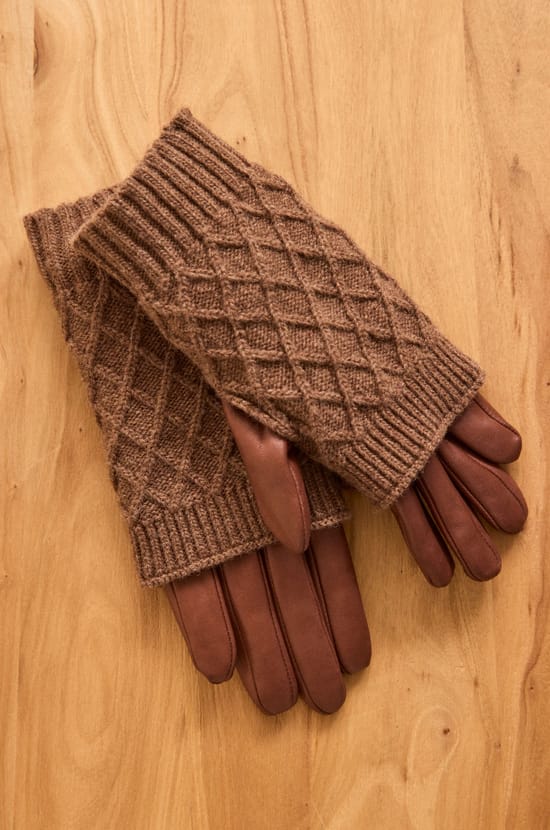 GAELLE leather gloves;${refinementColor}