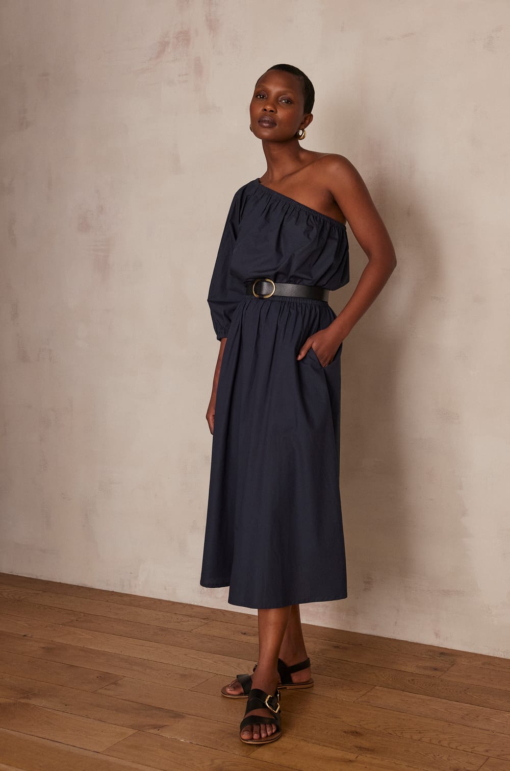 Falda BRUNE de algod&oacute;n;${refinementColor}