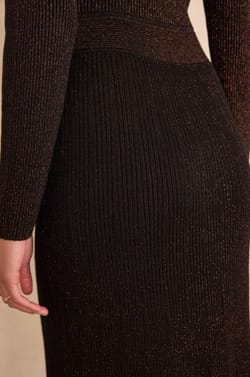 Glitter knit dress RADIEUSE;${refinementColor}