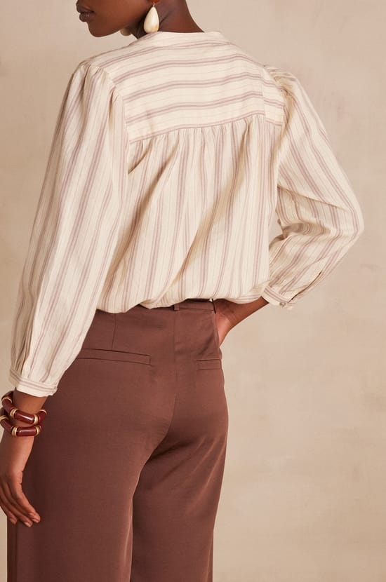 Blouse SABRINA en coton;${refinementColor}