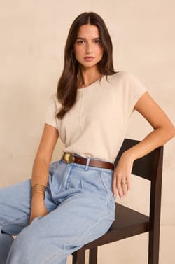 Short-sleeved cashmere sweater BILL;${refinementColor}