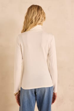 Ferguie modal cotton turtleneck T-shirt;${refinementColor}
