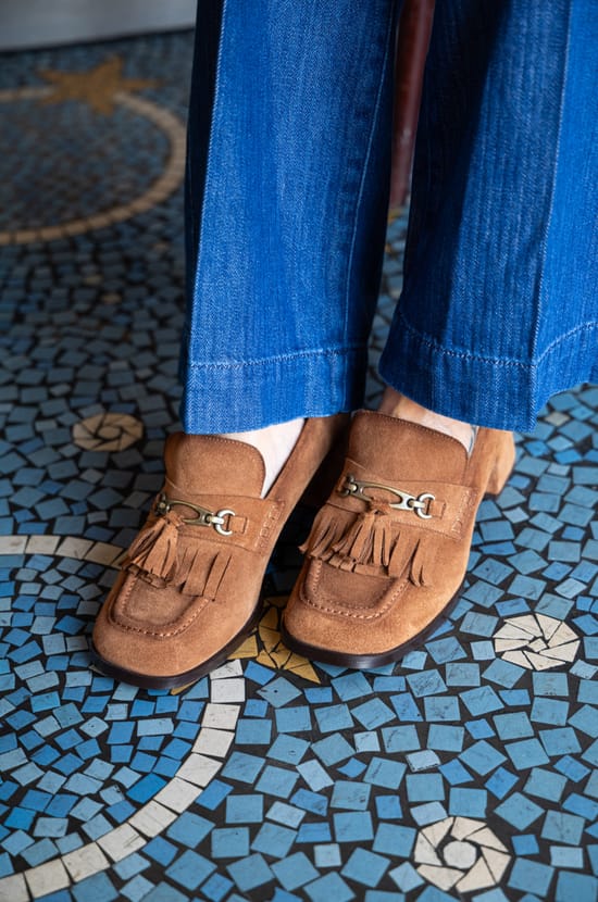 Wide denim pants Maison 123 x Marine Vignes MARCAN;${refinementColor}