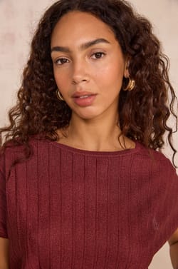 PERLA short sleeve top;${refinementColor}