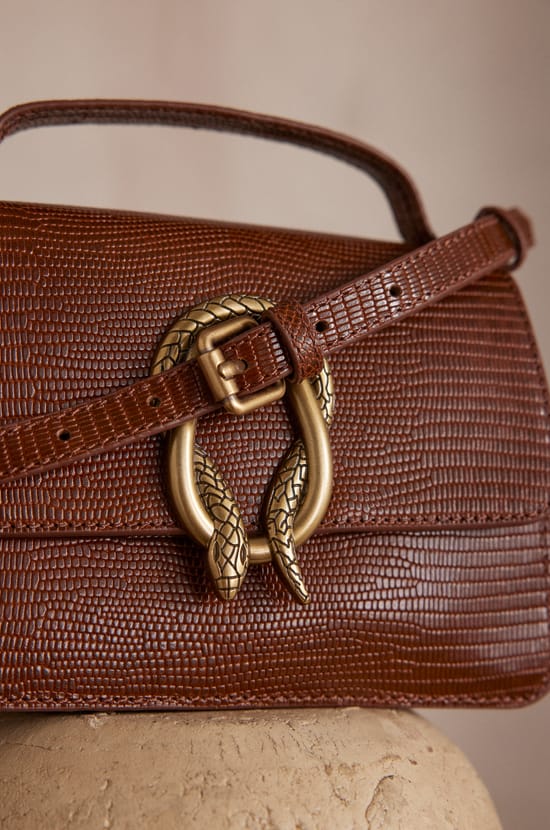 Mini LEON leather bag;${refinementColor}