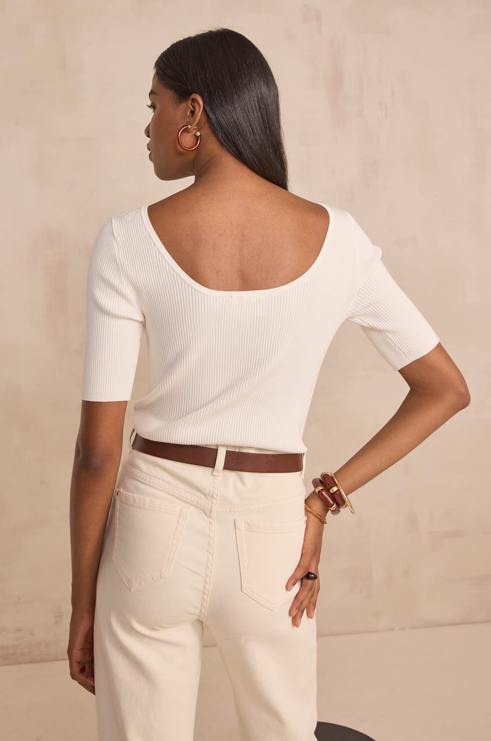 Pull manches courtes PEGGY;${refinementColor}