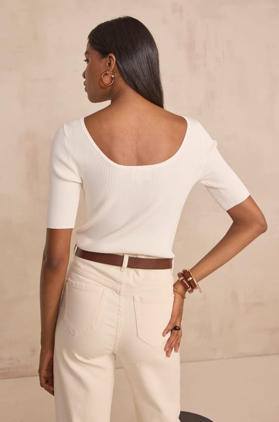 Short sleeve top PEGGY;${refinementColor}